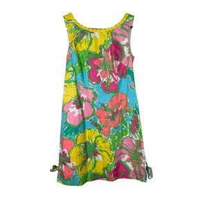 Lilly Pulitzer Delia Shorely Blue Big Flirt Mini Dress 0 Beachy Vacation Cruise